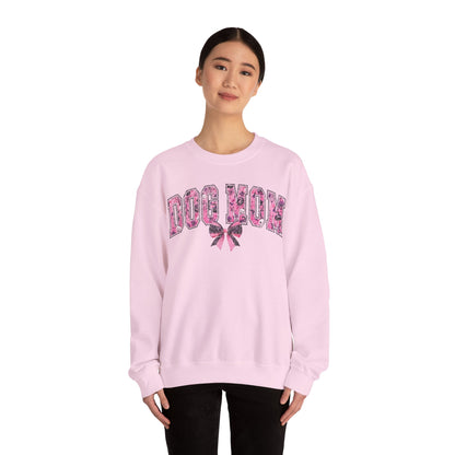 Halloween Pink Dog Mom Sweatshirt