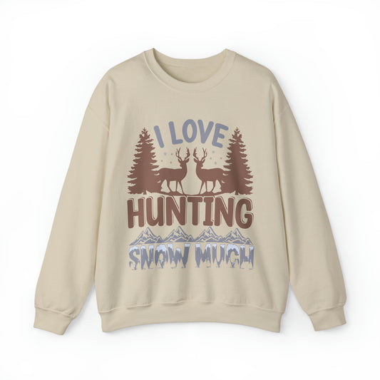 I Love Hunting Snow Much Christmas Ugly Sweater Sweatshirt