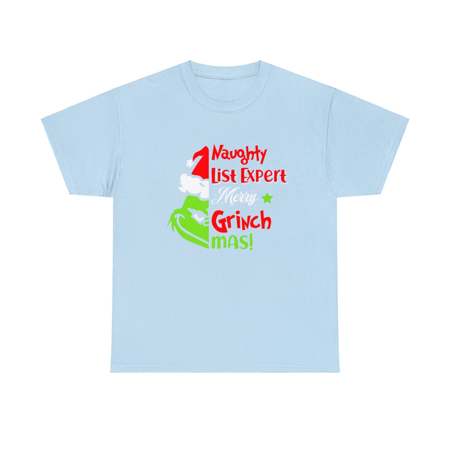 Naughty List Expert Grinch Christmas Short Sleeve Tee