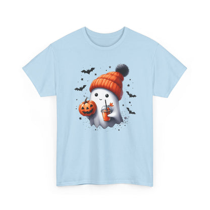Cute Ghost Halloween Shirt Ghost With Hat Pumpkin Juice T-Shirt