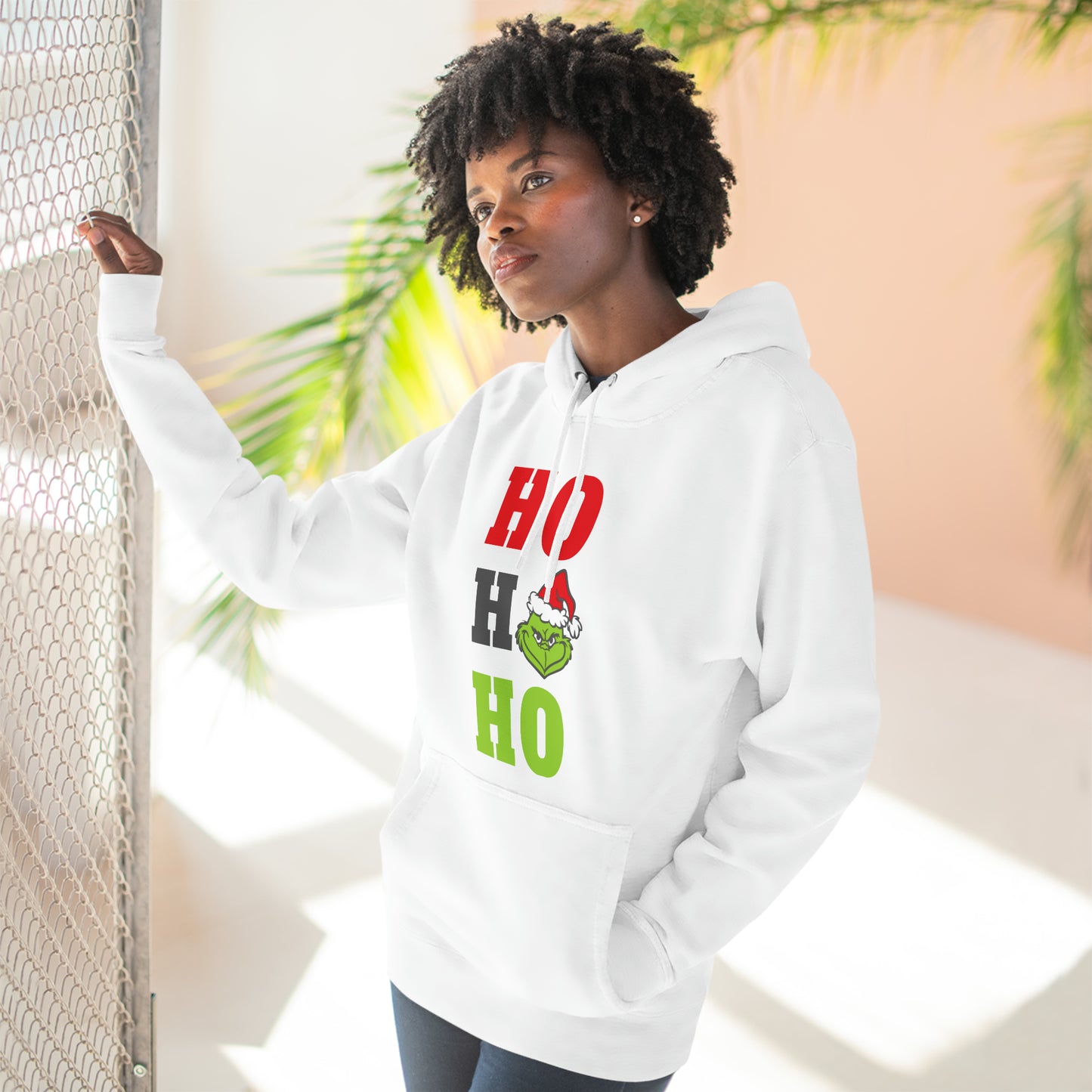 Grinch Ho Ho Ho Christmas Pullover Hoodie