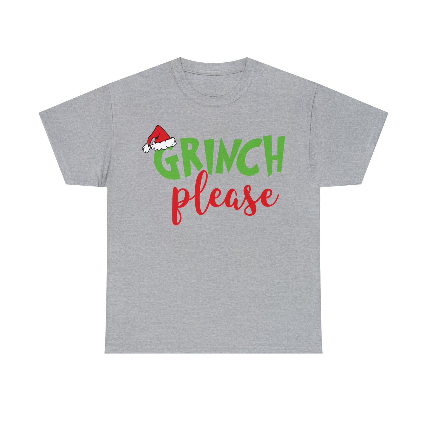 Grinch Please Christmas Short Sleeve Tee