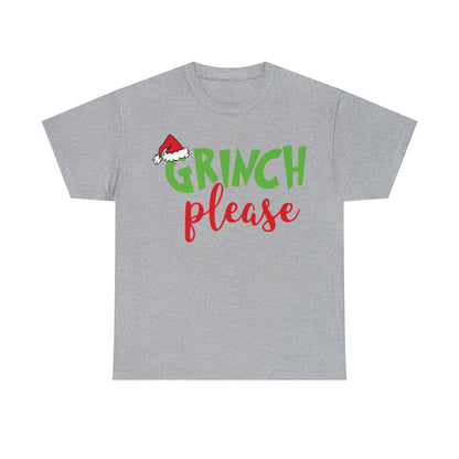 Grinch Please Christmas Short Sleeve Tee