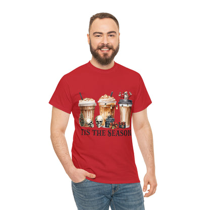 Skeleton Latte Christmas Short Sleeve Tee