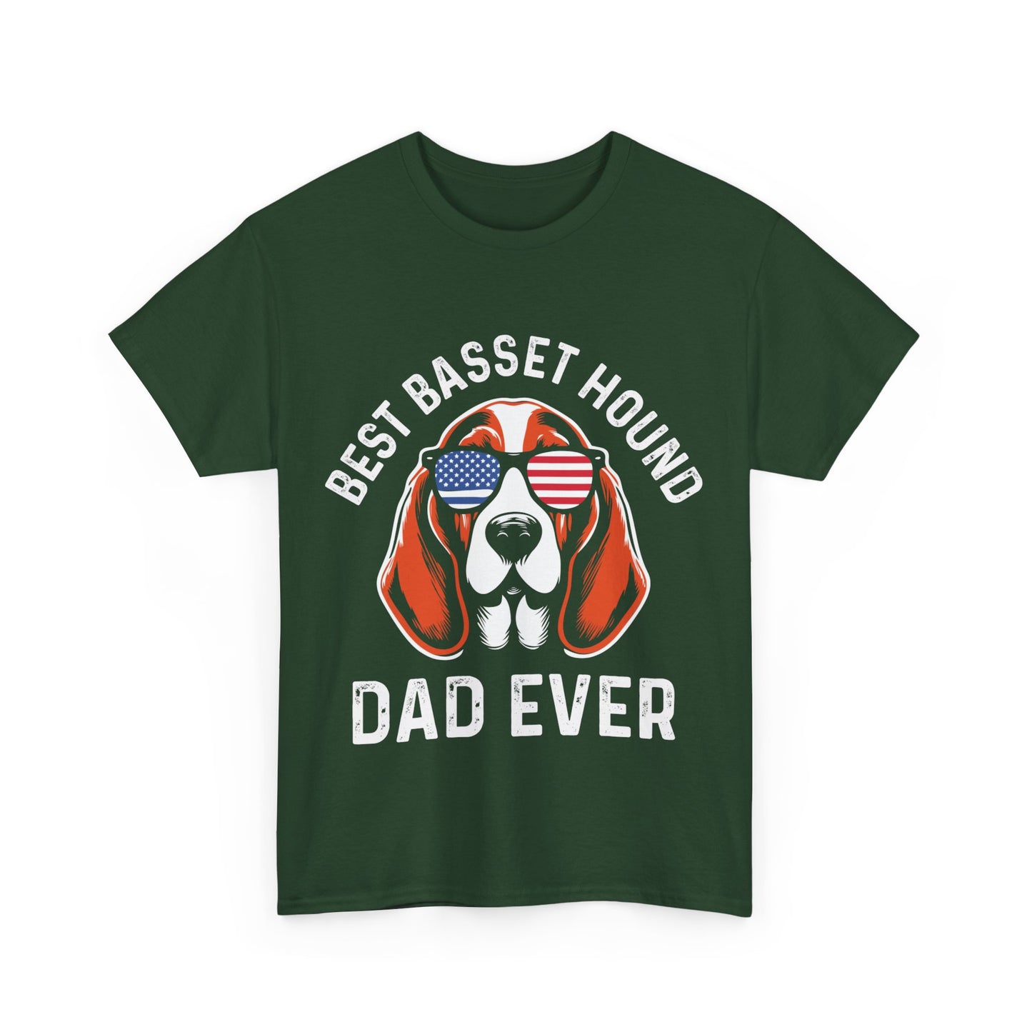 Best Basset Hound Dad Ever Short Sleeve Tee