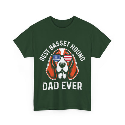 Best Basset Hound Dad Ever Short Sleeve Tee