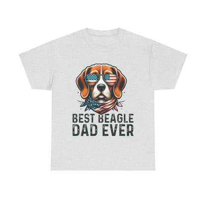 Best Beagle Dad Ever Short Sleeve Tee