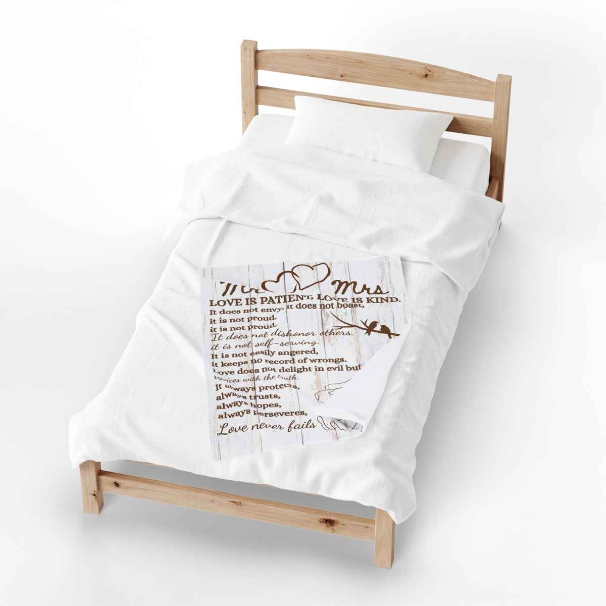 Mr & Mrs Wedding Couple Blanket