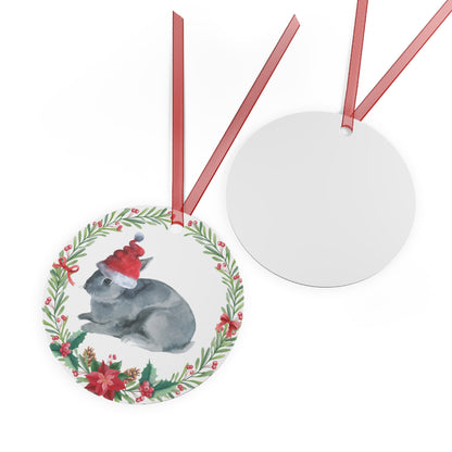 Blue Rex Rabbit Ornament