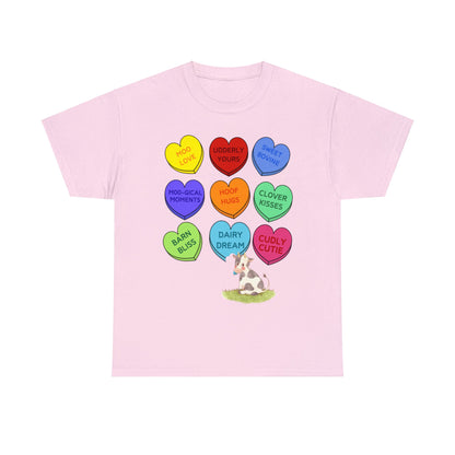 Cow Sweethearts Valentine Short Sleeve Tee