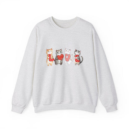 Love Cats Valentine Sweatshirt