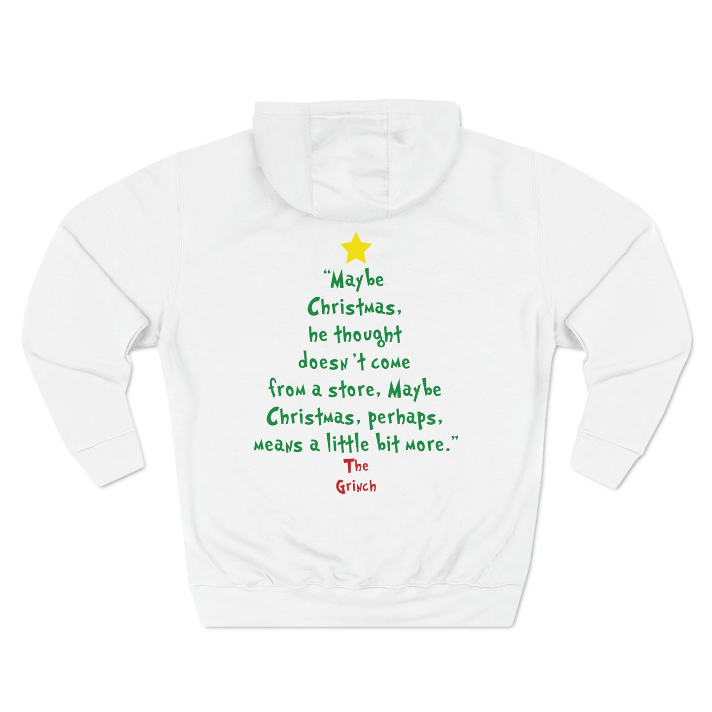 Grinch Maybe Christmas Tree Christmas Pullover Hoodie