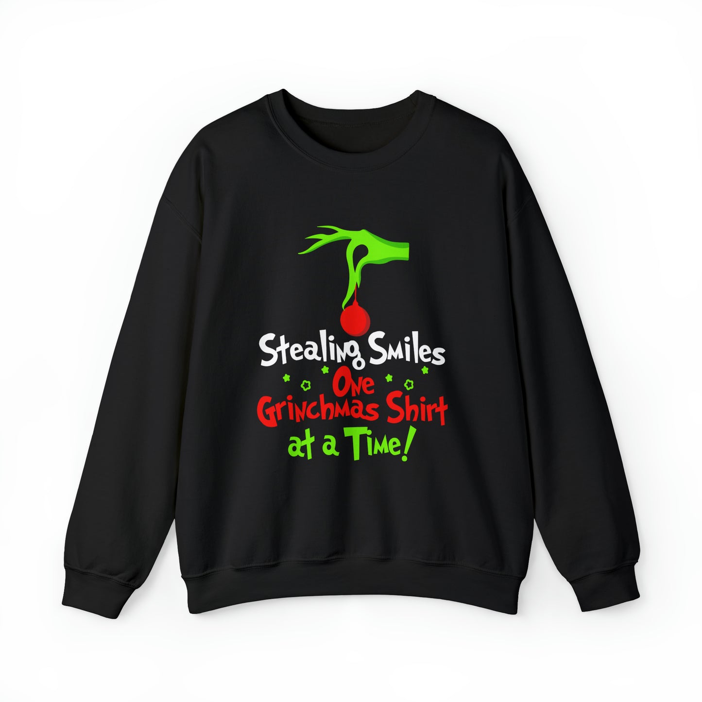 Stealing Smiles One Grinchmas Shirt At a Time! Christmas Sweatshirt