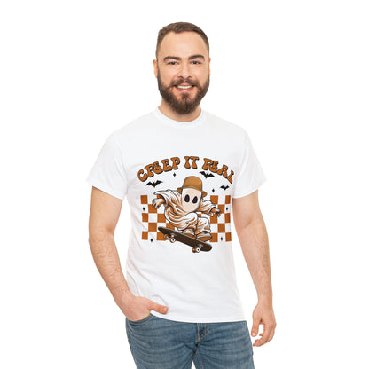 Creep It Real Ghost Halloween Short Sleeve Tee