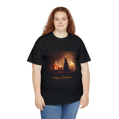 Hoppy Halloween Shirt Rabbit lover cotton Tee Tshirt