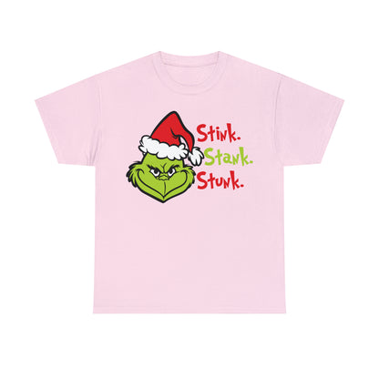 Grinch Stink Stank Stunk Christmas Short Sleeve Tee