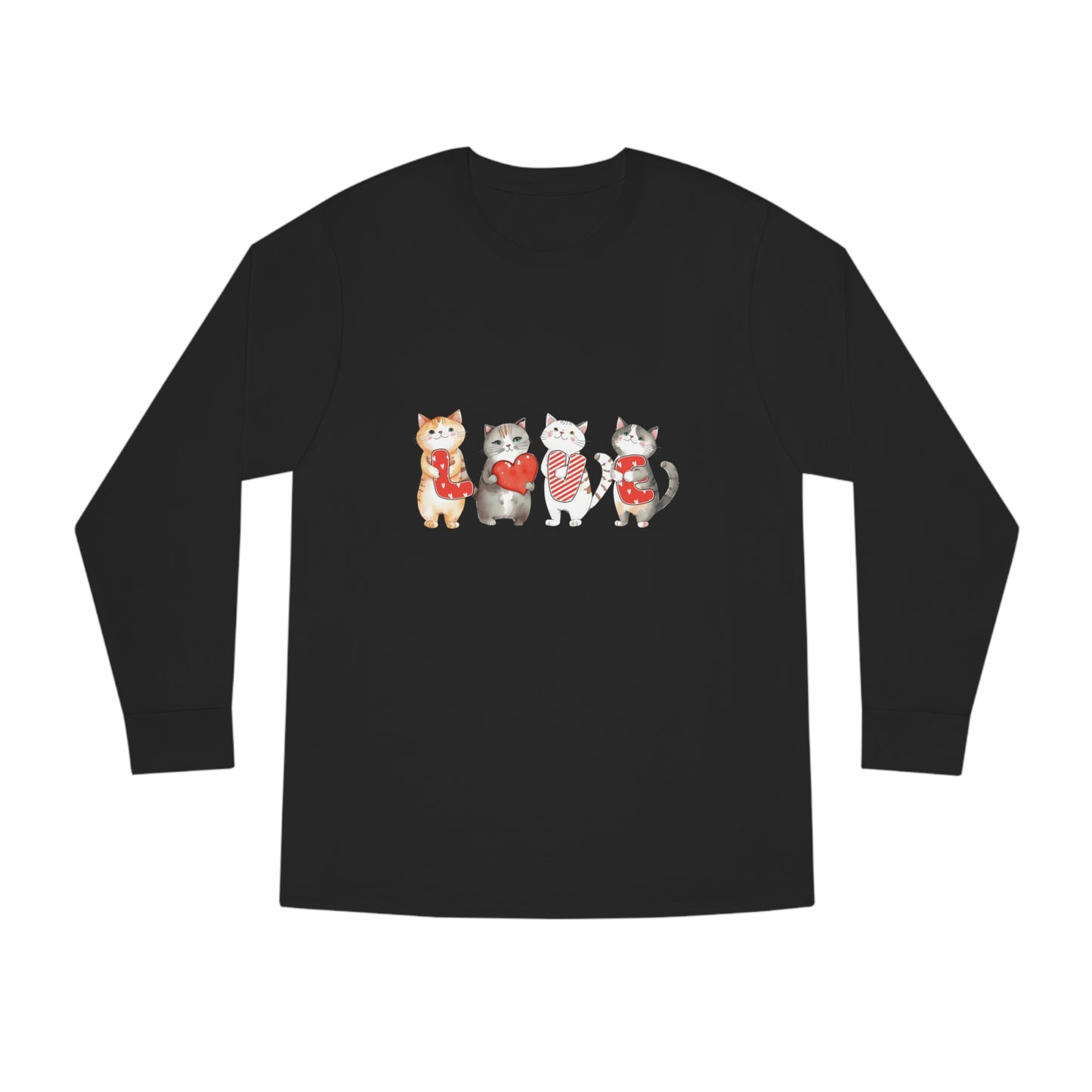 Love Cats Valentine Long Sleeve T-shirt