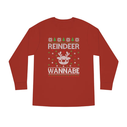 Reindeer Wannabe Christmas Ugly Sweater Long Sleeve T-shirt