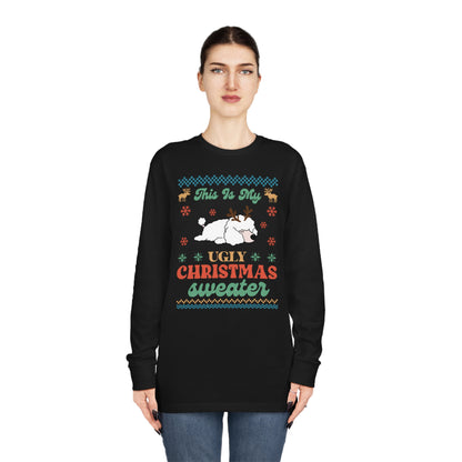 Miniature Poodle This is My Ugly Christmas Sweater Long Sleeve Tee