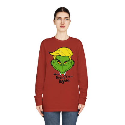 Make Xmas Great Again Grinch Christmas Long Sleeve T-Shirt