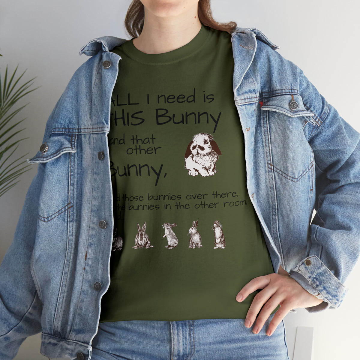 All The Bunnies Rabbit lover Unisex Heavy Cotton Tee