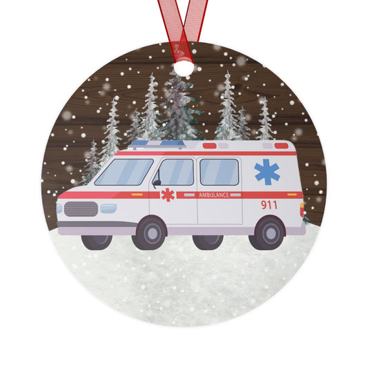 Ambulance Paramedic EMT Emergency Personal Ornament