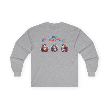 4th of July Guinea Pig in Tutus Long Sleeve T-Shirt