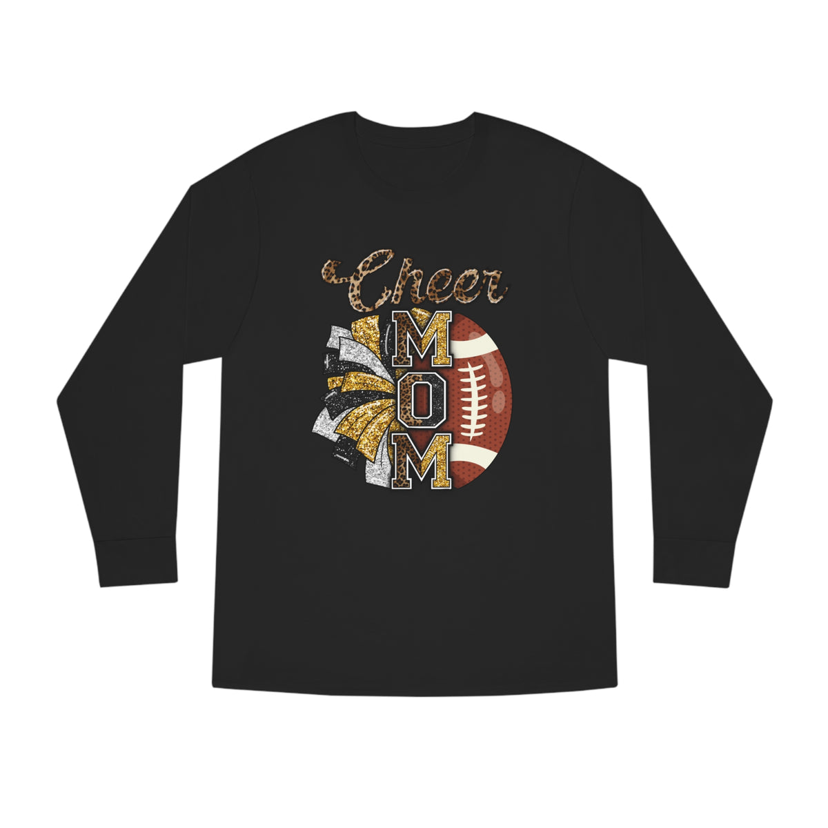 Football Cheer Mom Long Sleeve Tee
