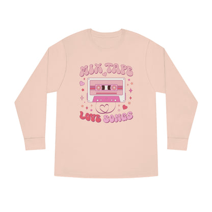 Mix Tape Love Songs Valentine Long Sleeve T-shirt