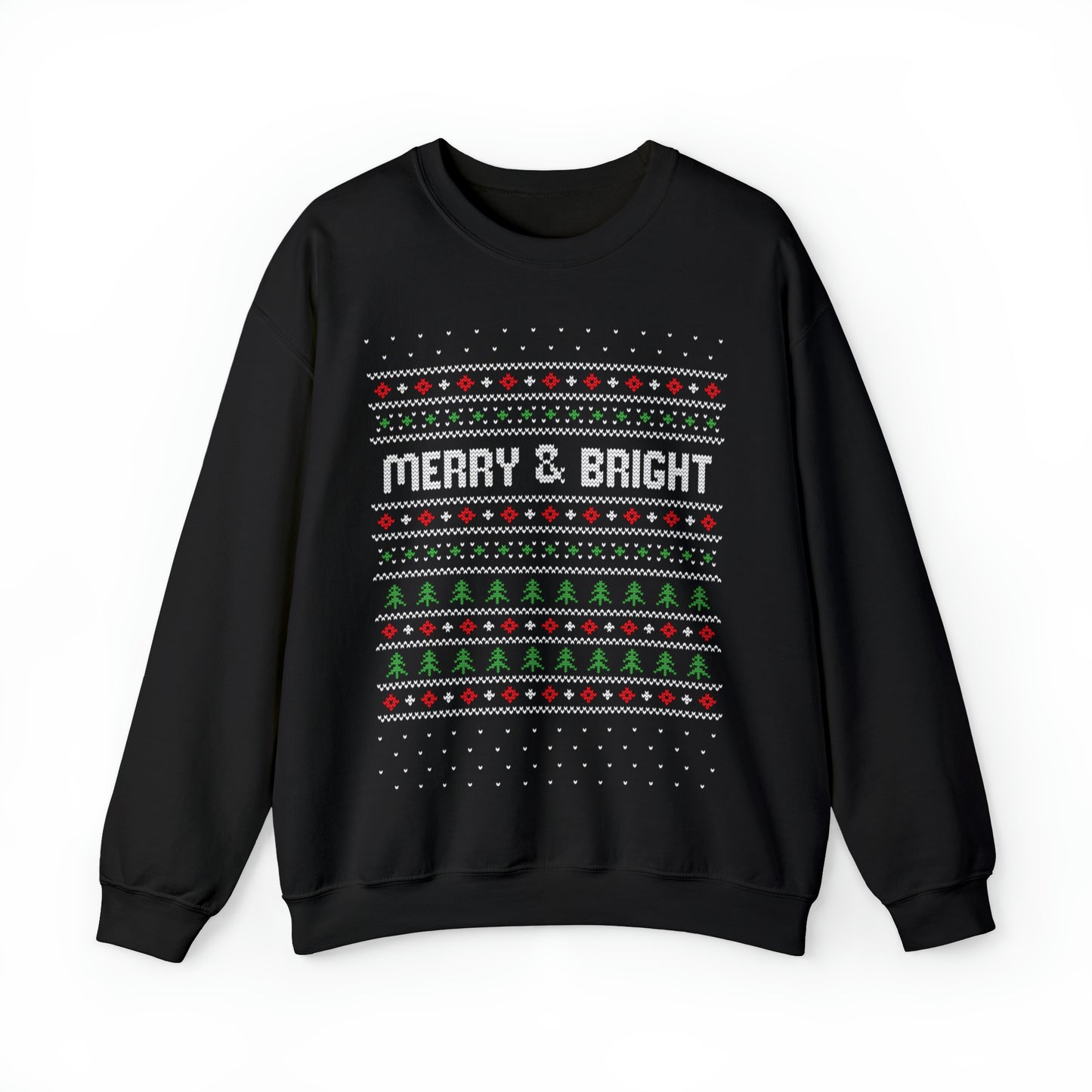 Merry and Bright Christmas Ugly Sweater Sweatshirt