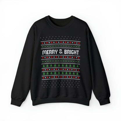 Merry and Bright Christmas Ugly Sweater Sweatshirt