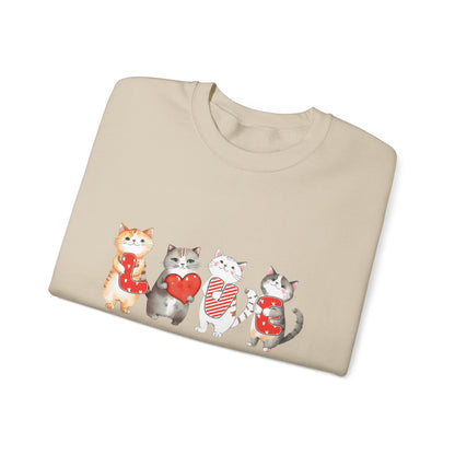 Love Cats Valentine Sweatshirt