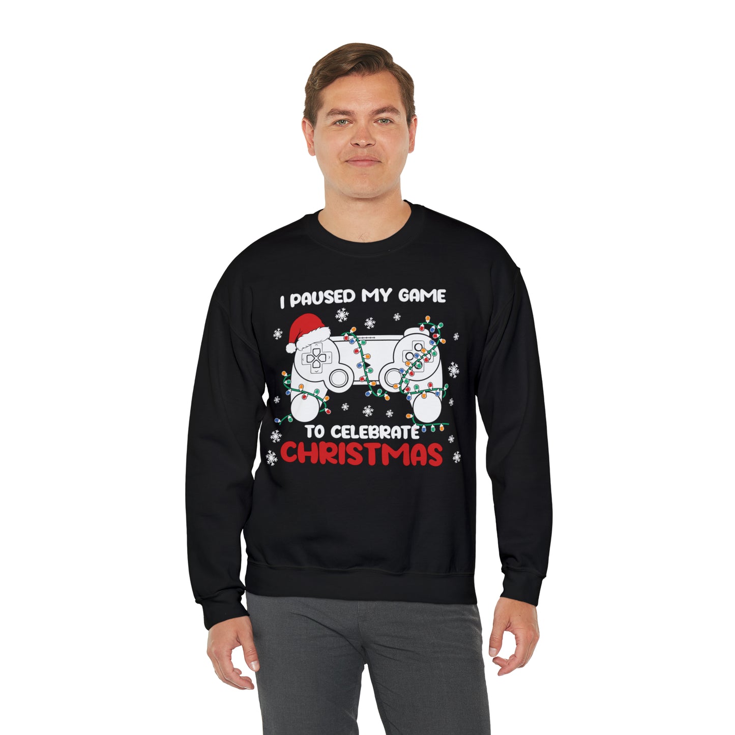 I Paused My Game To Celebrate Christmas Sweatshirt