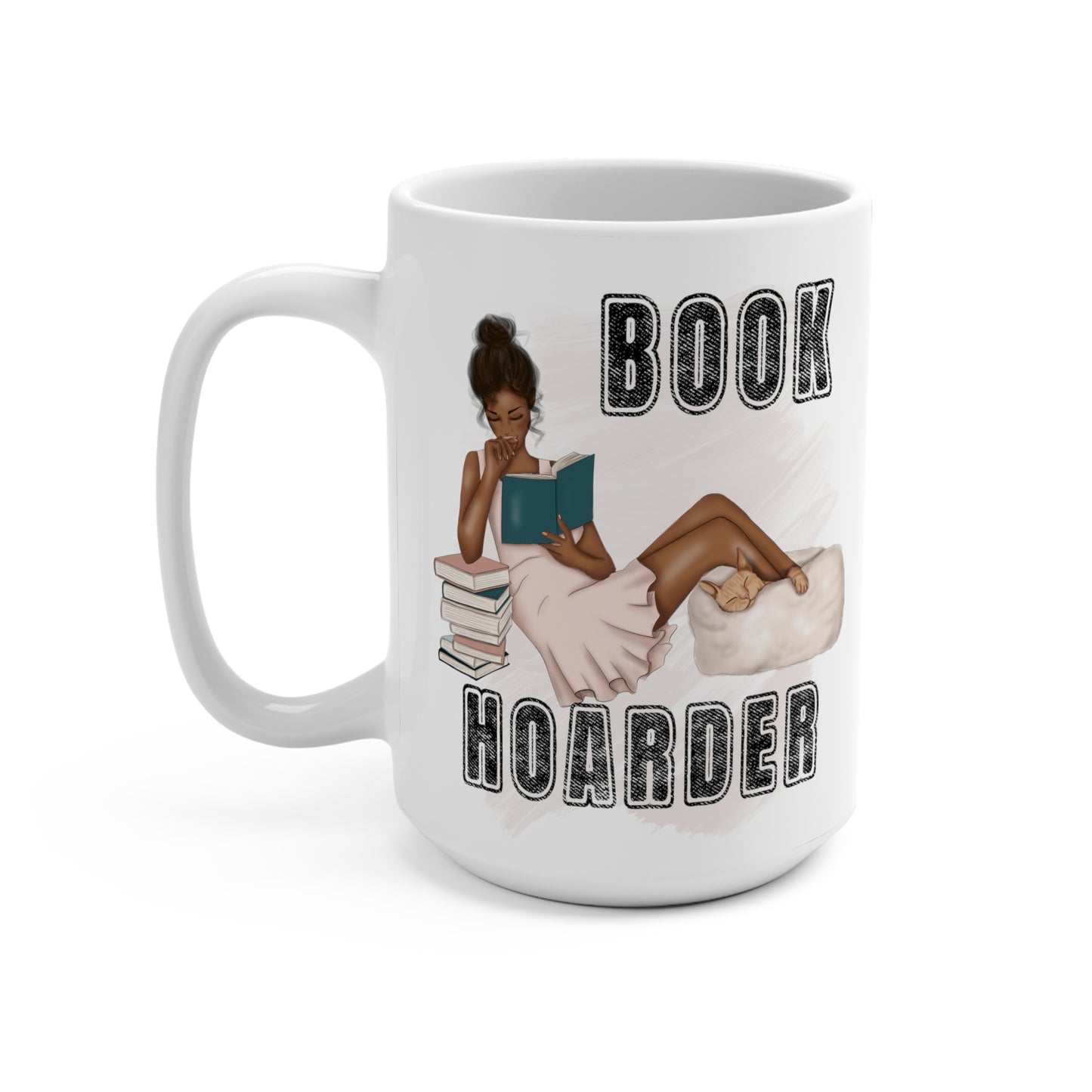 Book Hoarder Design 2 Mug 15oz