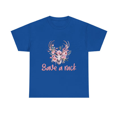 Save a Rack Deer Breast Cancer Short Sleeve Tee