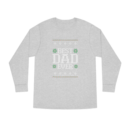 Best Dad Ever Christmas Ugly Sweater Long Sleeve T-shirt