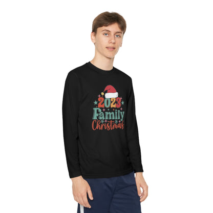 Family Christmas 2023 Youth Long Sleeve Tee
