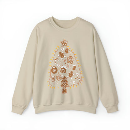 Gingerbread Cookie Christmas Tree Christmas Sweatshirt