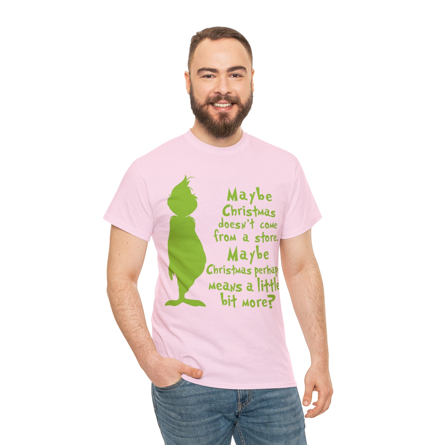 Maybe Christmas Doesn't Come From a Store Grinch Christmas Short Sleeve Tee