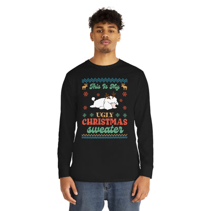 Miniature Poodle This is My Ugly Christmas Sweater Long Sleeve Tee