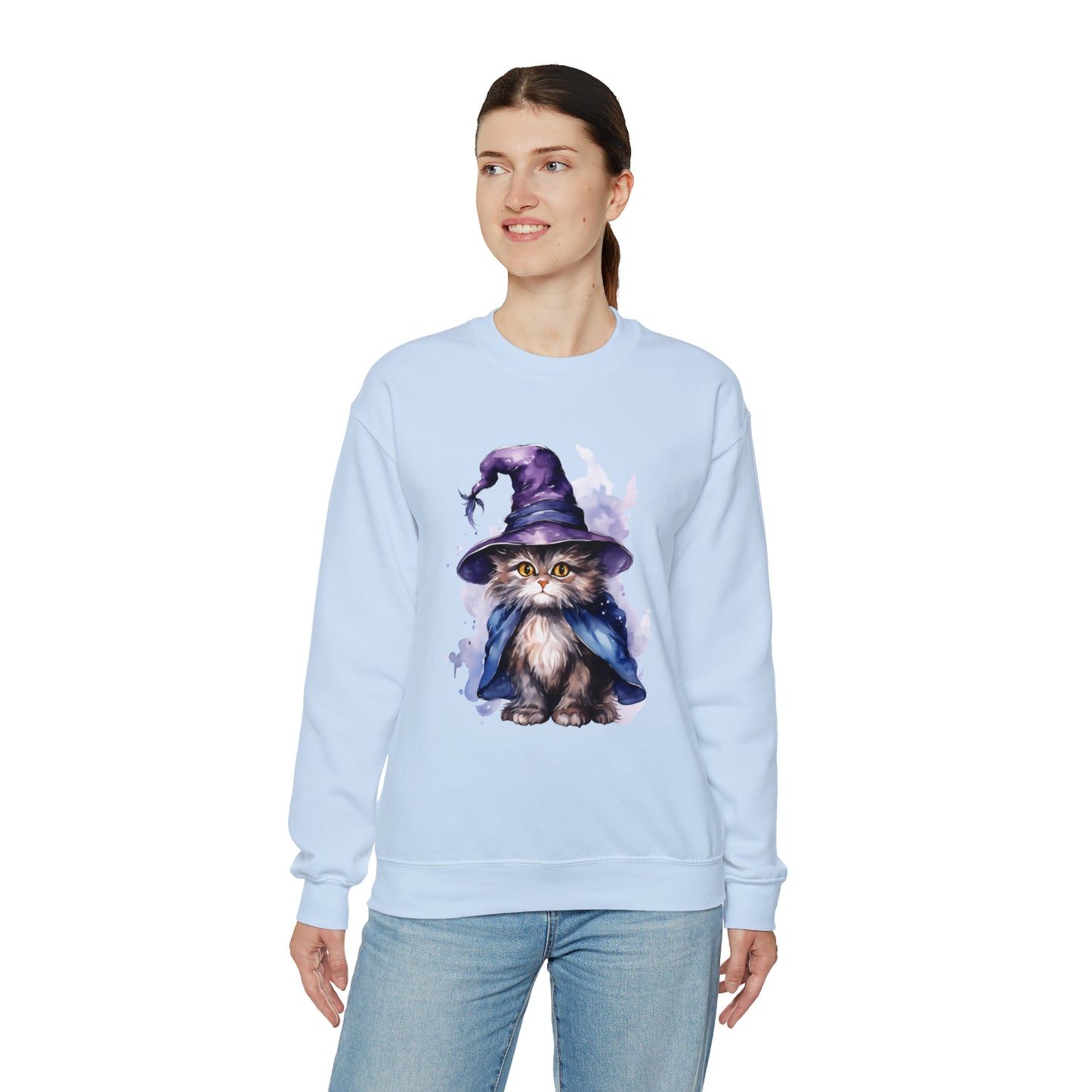 Witch Wizard Cat Halloween Sweatshirt