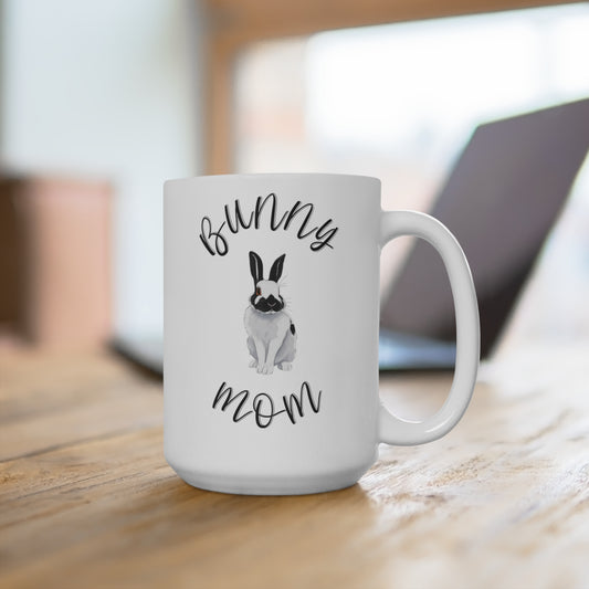 Bunny Mom Mug Rabbit Lover Gift Coffee Tea Cup 15oz