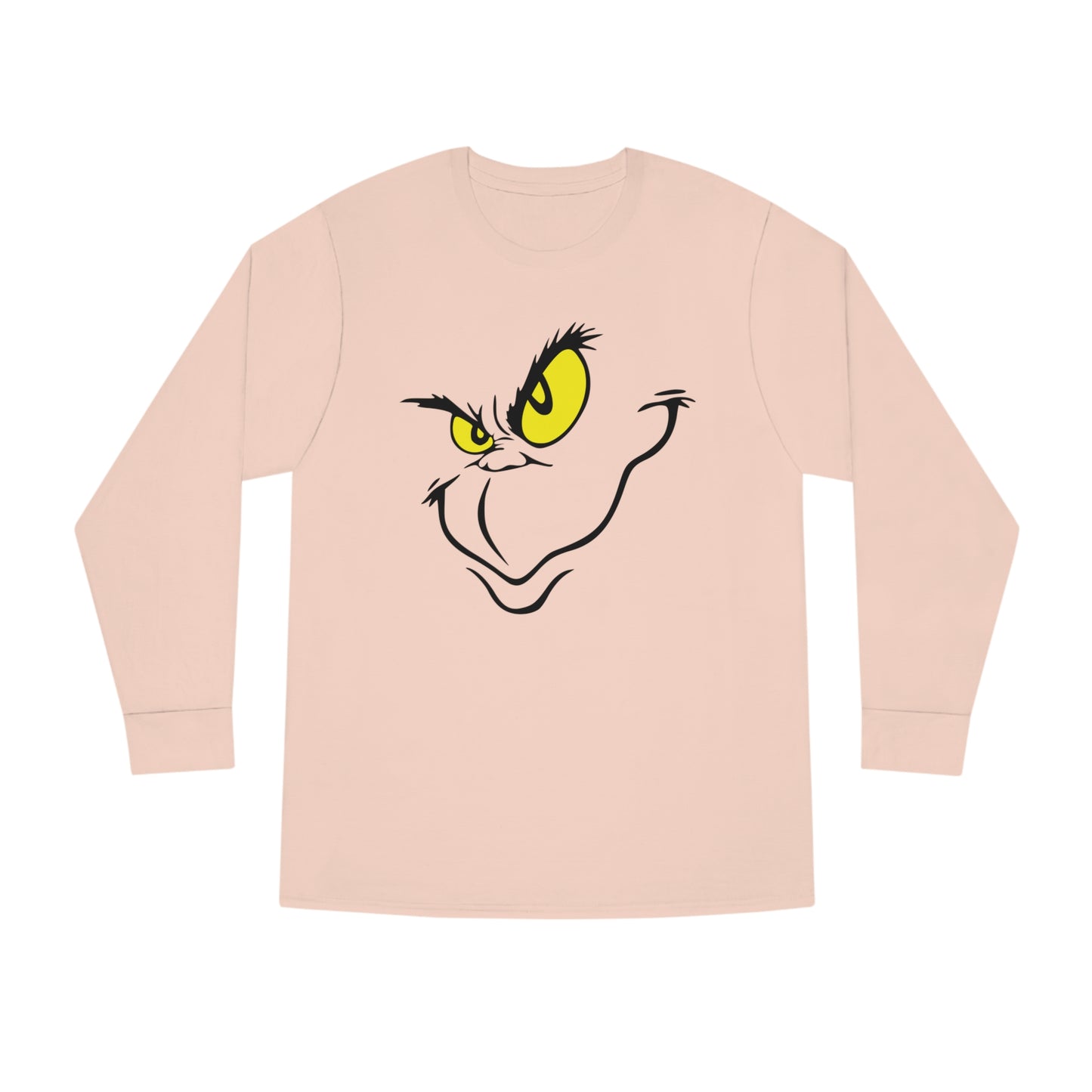 Grinch Face Christmas Long Sleeve T-Shirt