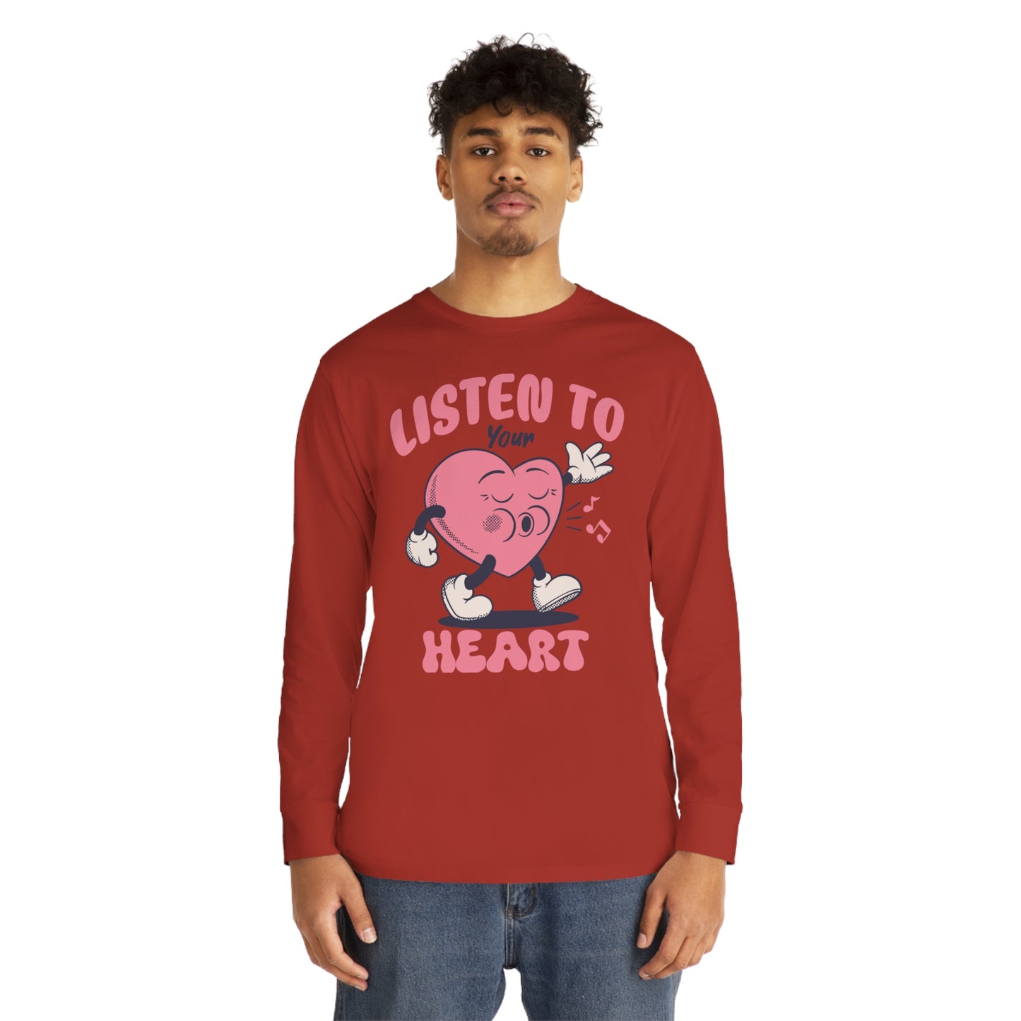 Listen To Your Heart Valentine Long Sleeve T-shirt