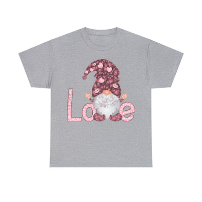 Love Gnome Valentine Short Sleeve Tee