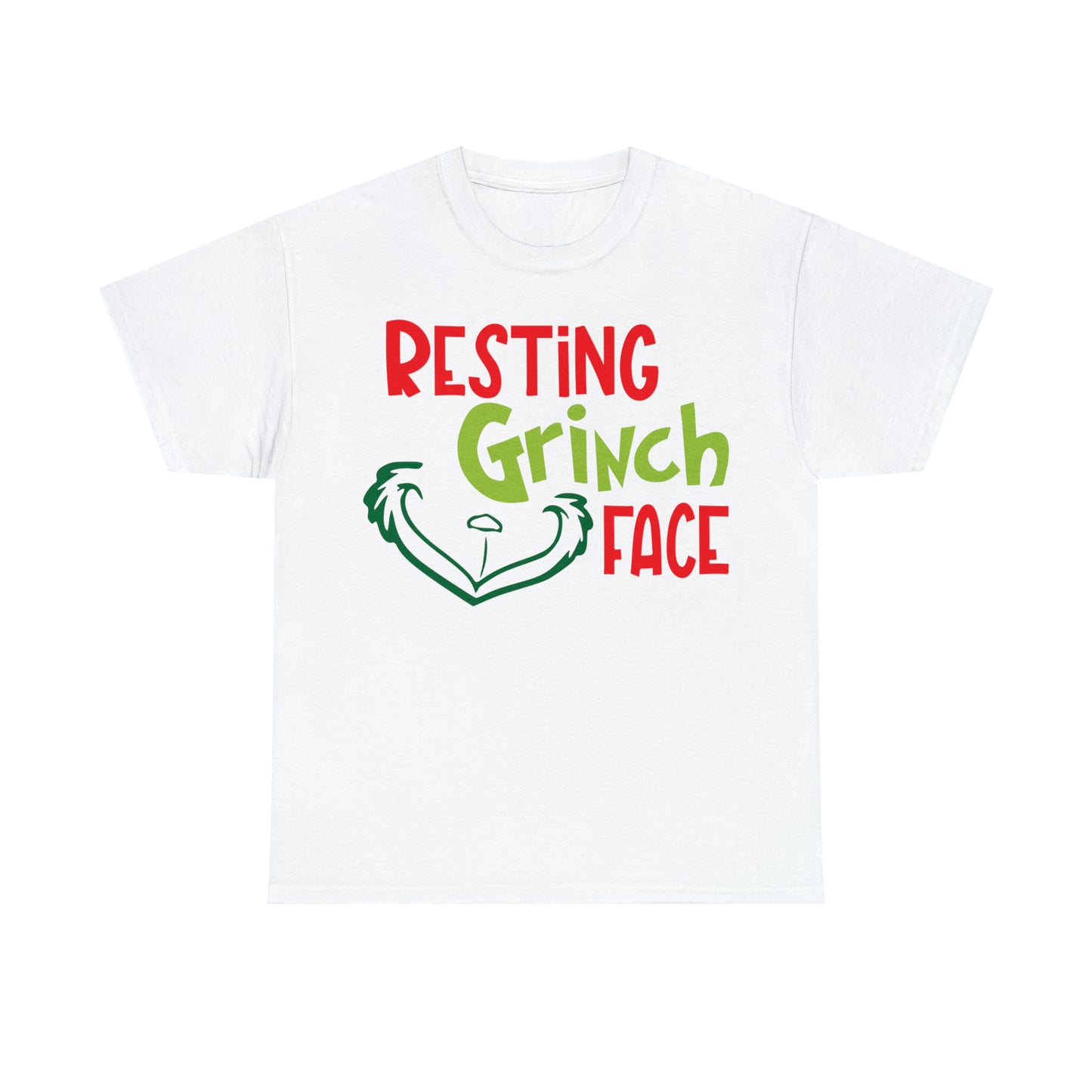 Resting Grinch Face Christmas Short Sleeve Tee