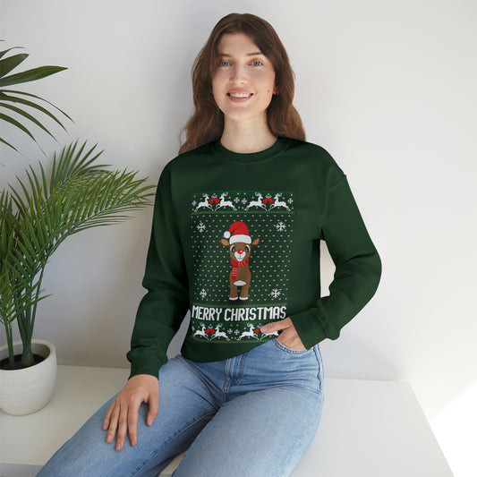 Merry Christmas Rudolph Ugly Christmas Sweater Sweatshirt