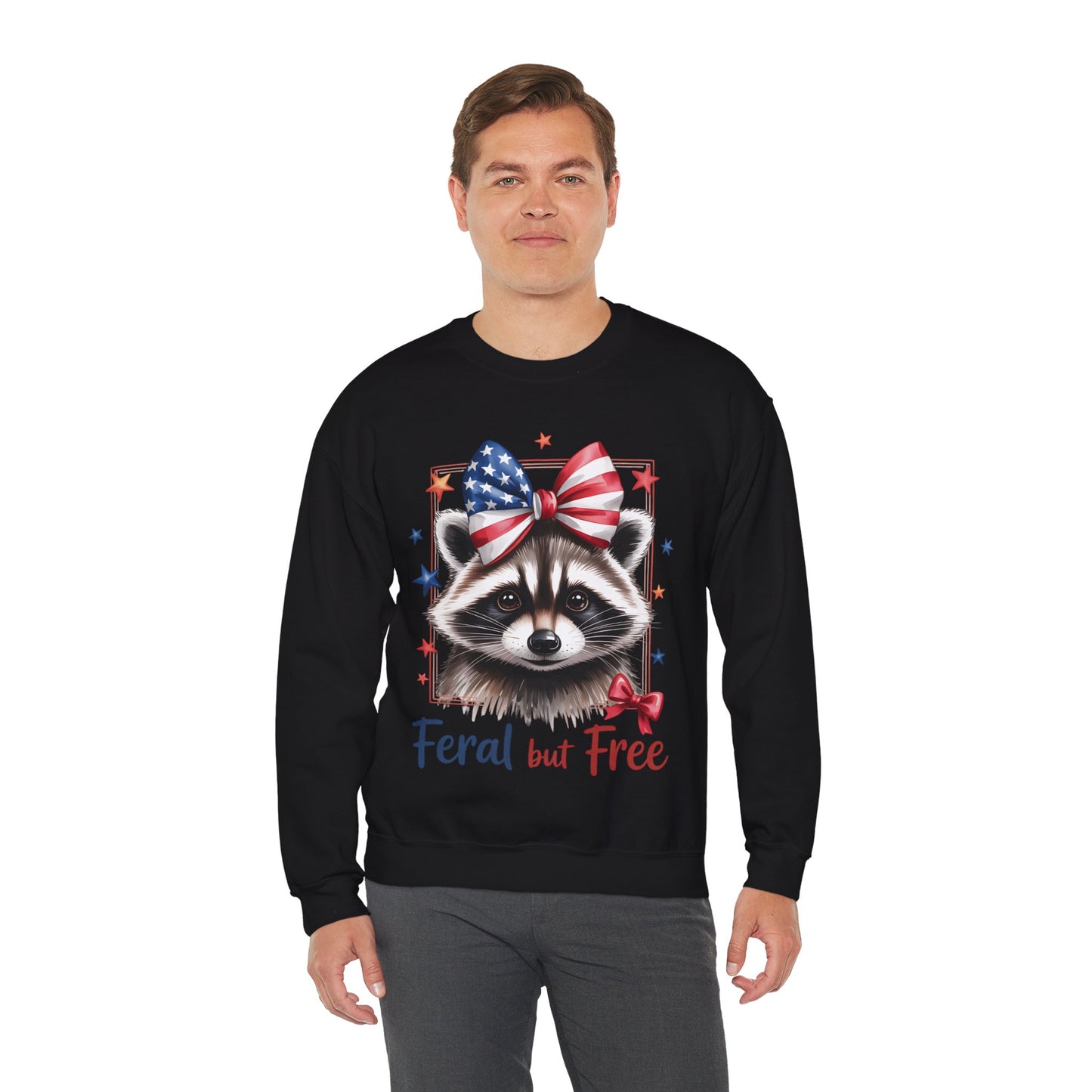 Feral But Free Raccoon Sweatshirt