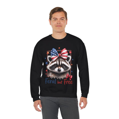 Feral But Free Raccoon Sweatshirt