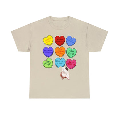 Guinea Pig Sweethearts Valentine Short Sleeve Tee